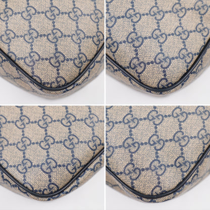 Gucci Front Zip Messenger Navy