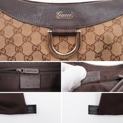 Gucci Brown GG Canvas Abbey D-Ring Shoulder Bag (Vintage)