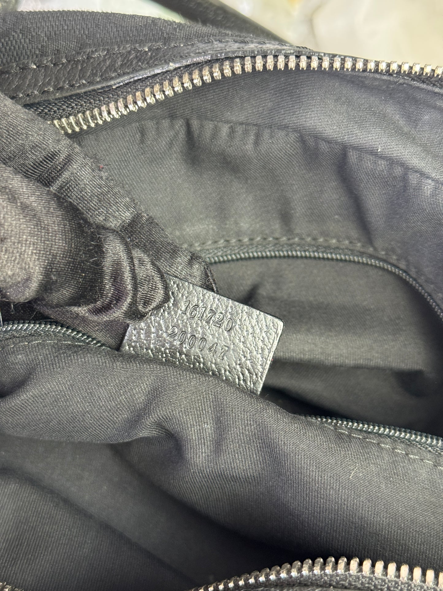 GUCCI  Princy Boston Small GG Black Canvas