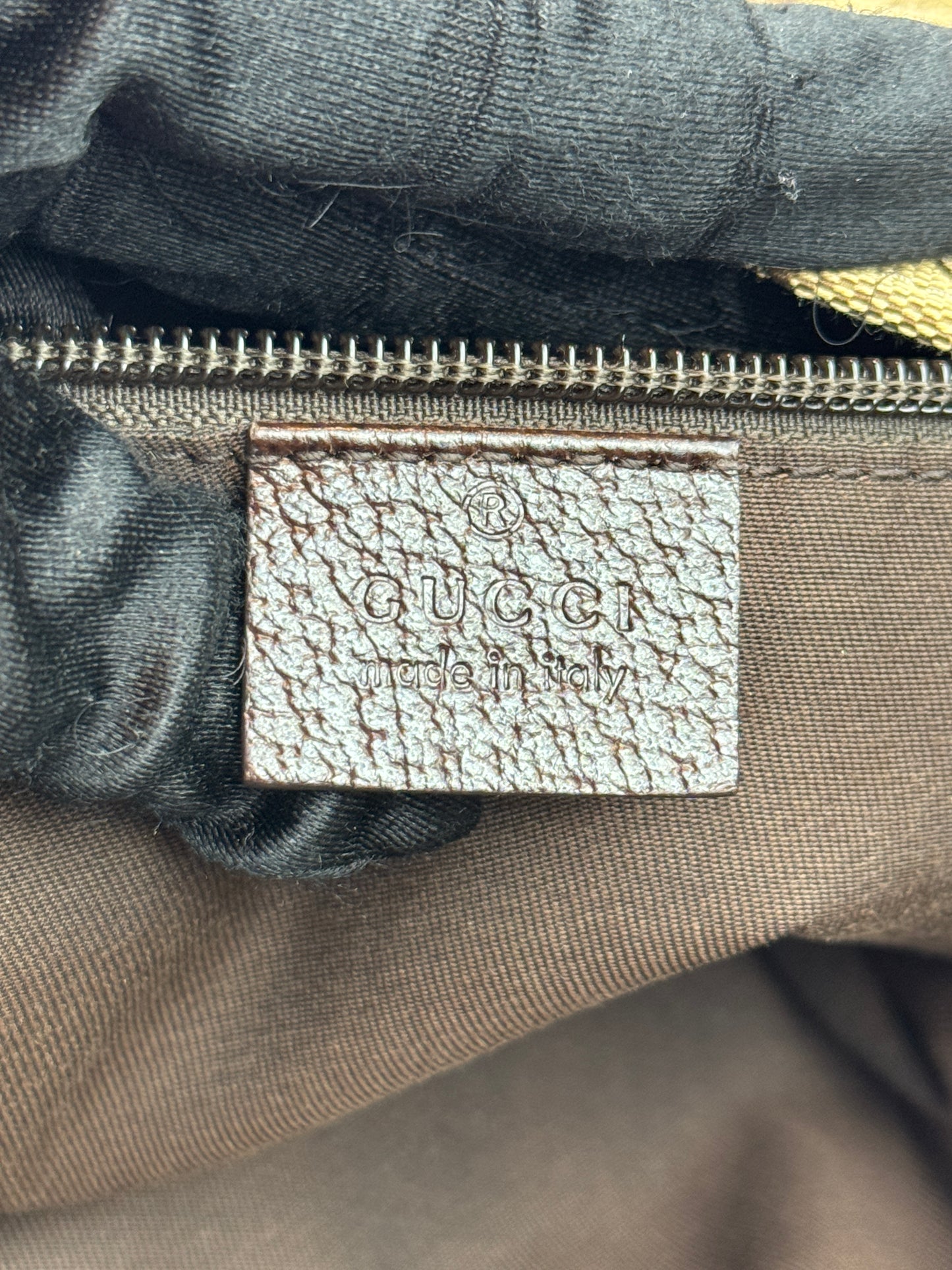 GUCCI Web Stripe GG Canvas Brown