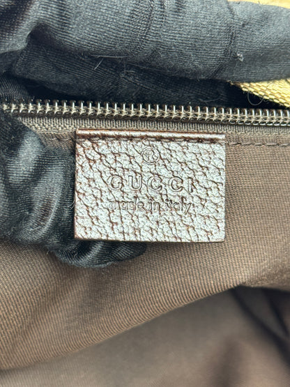 GUCCI Web Stripe GG Canvas Brown