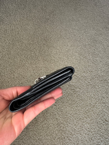 BVLGARI wallet leather Black