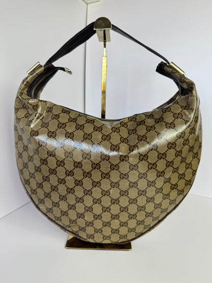 GUCCI GG Crystal Canvas Duchessa Hobo Bag