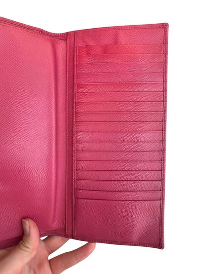 WA8👛 Prada Saffiano Leather pink (COA included) Retail 1150$