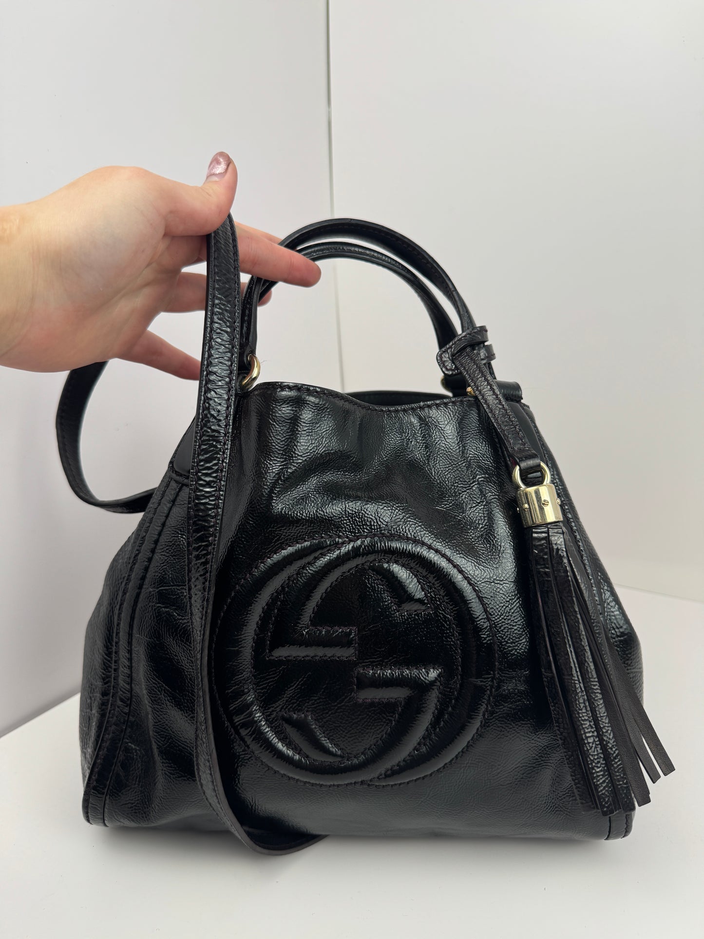 Gucci Interlocking G Soho Crossbody Black