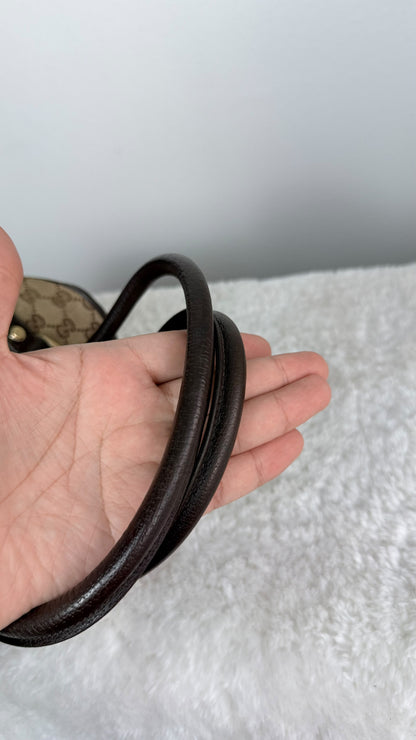 GUCCI Abbey Small Boston Dark Brown