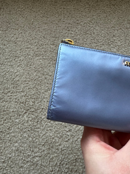 Miumiu Wallet Blue patent leather