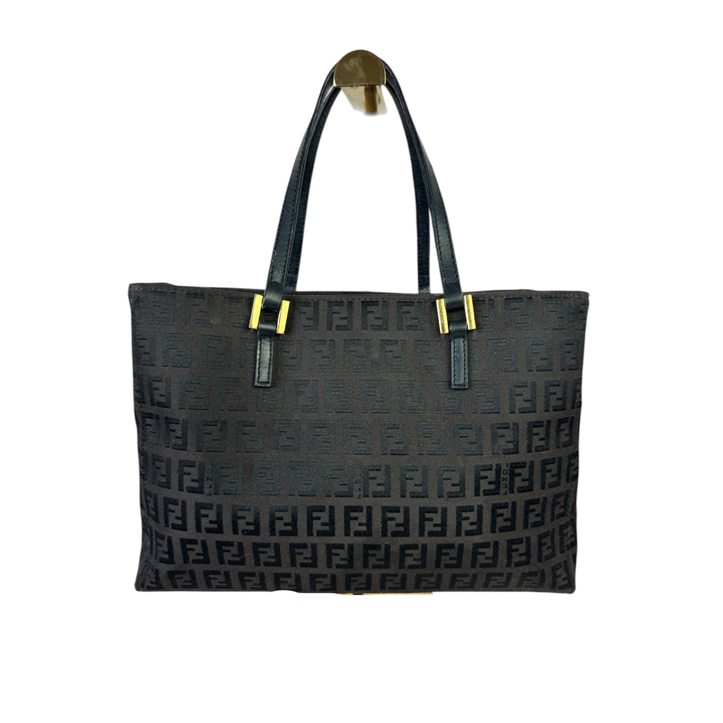 FENDI Vintage Shopping Tote Zucchino Canvas Small