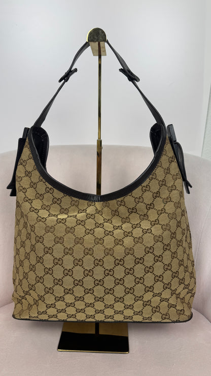 Gucci GG Canvas Hobo Shoulder Bag (Vintage)