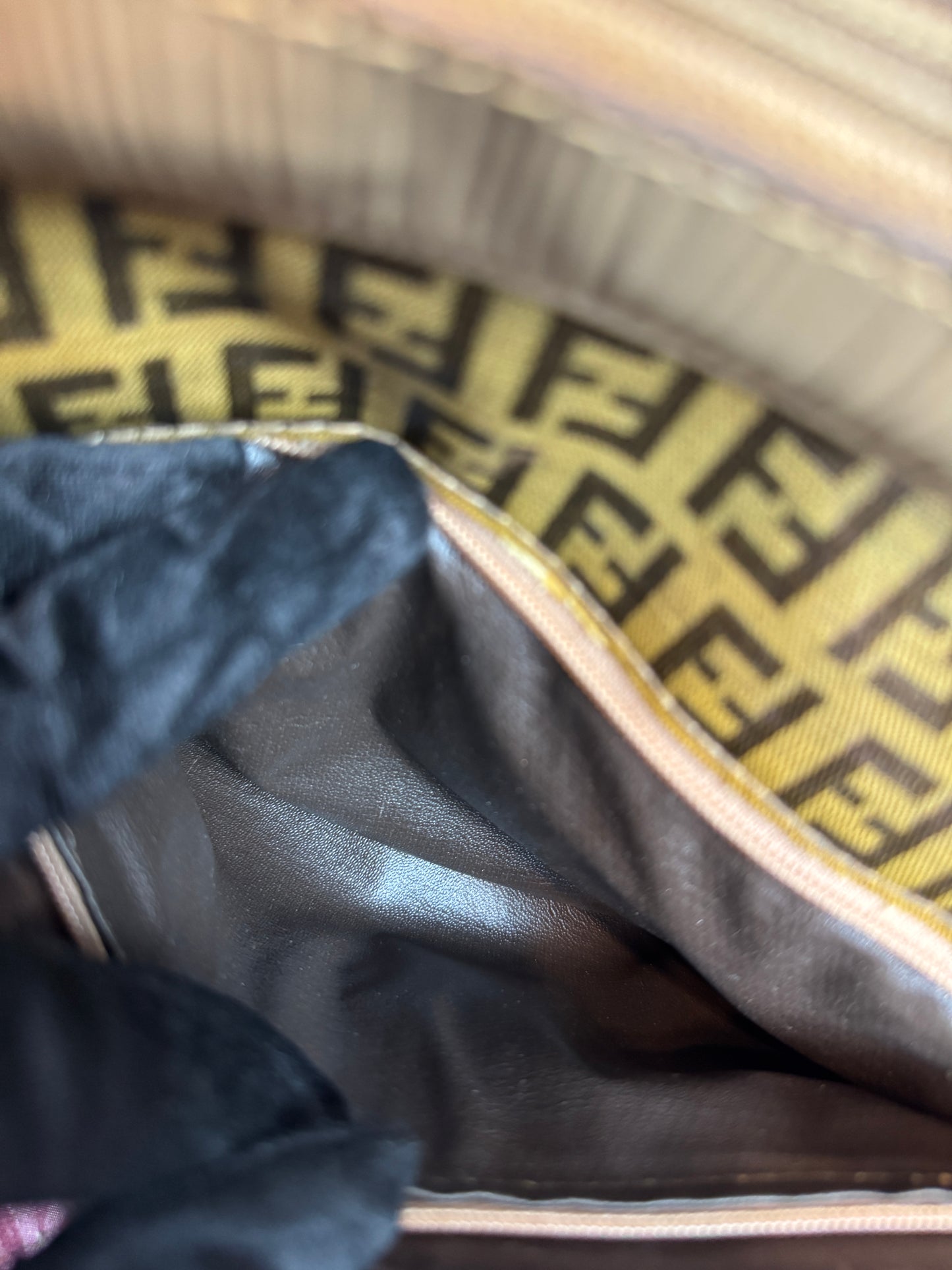 FENDI Vintage Zucchino Crystal Canvas FF Crossbody