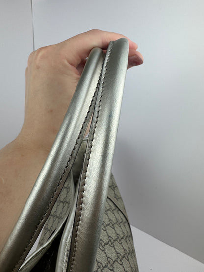 Gucci shopping Coated Canvas Grey