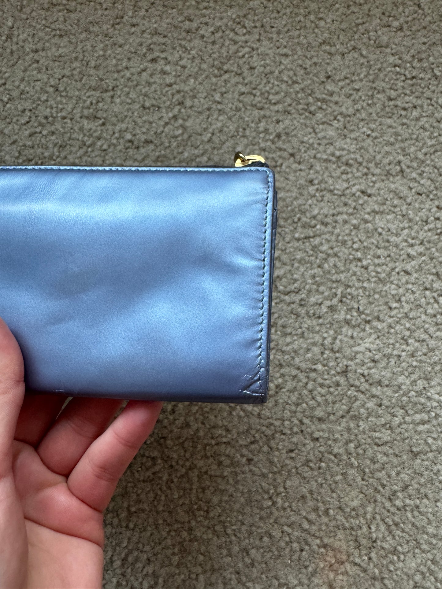 Miumiu Wallet Blue patent leather