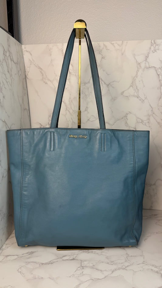 Miu Miu Leather Tote Bag
