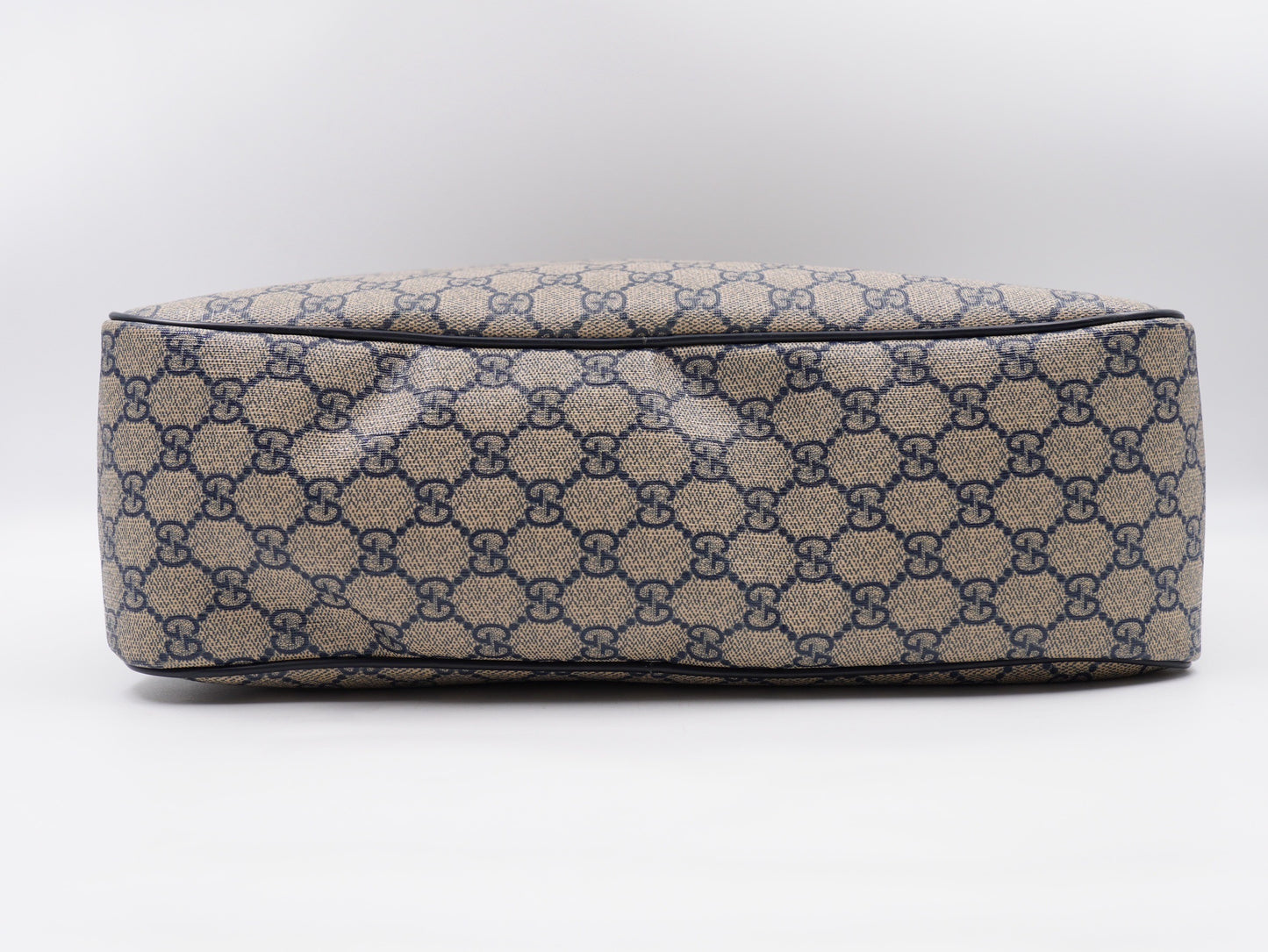 Gucci Front Zip Large Messenger Navy