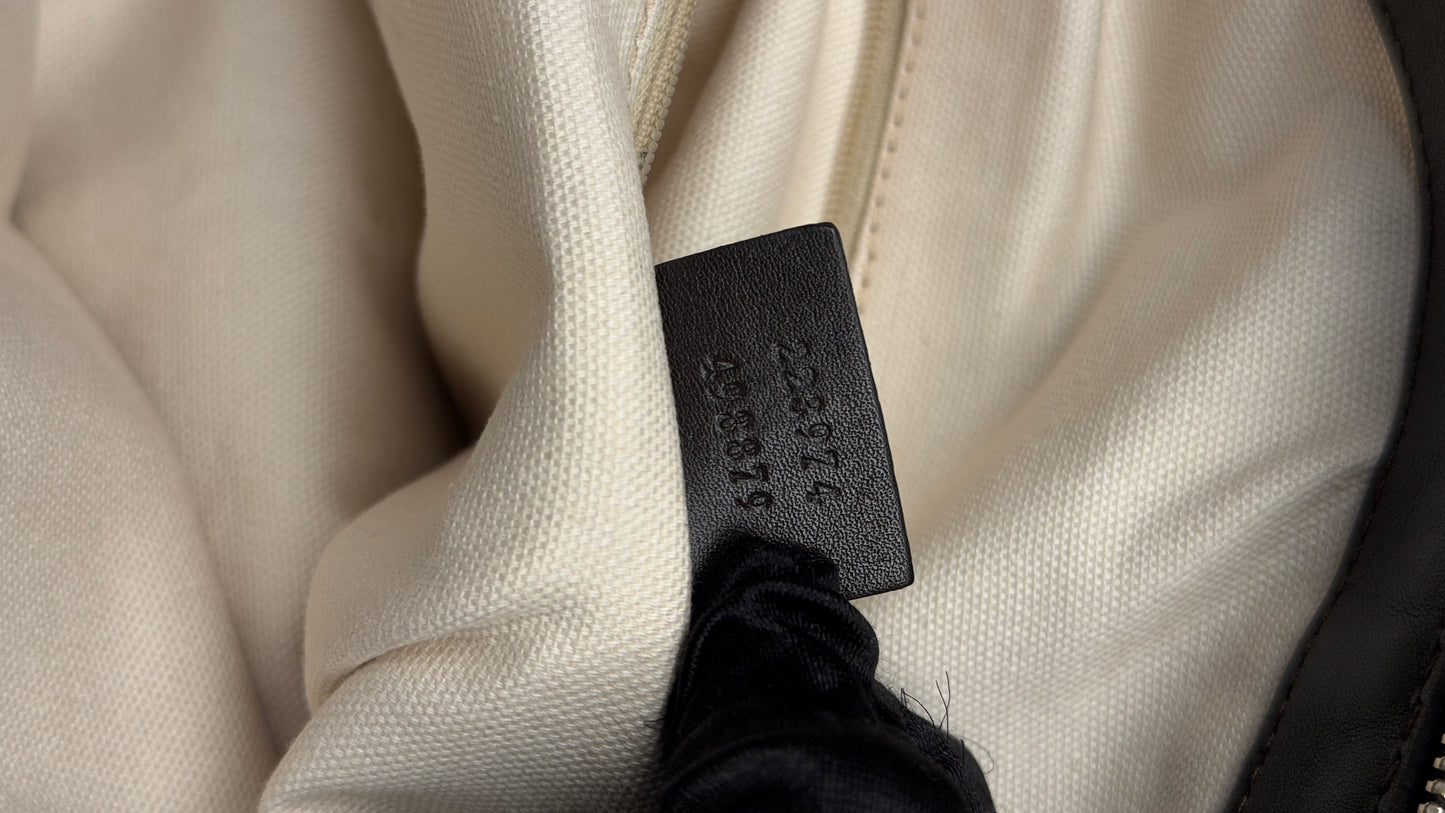 Gucci Sukey Boston With Strap GG Canvas Brown