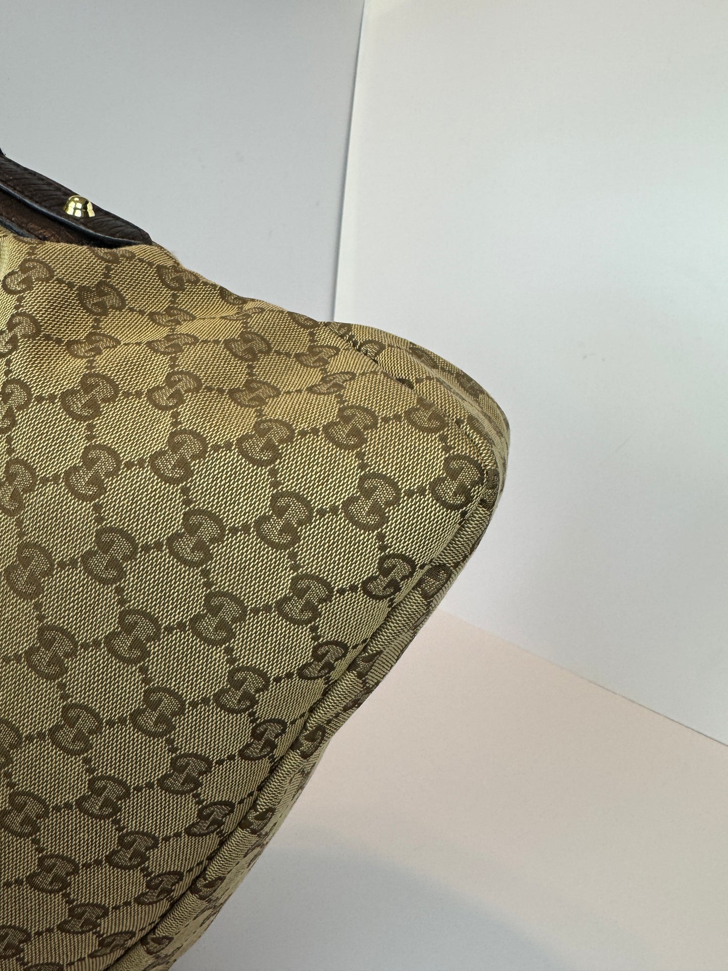 Gucci Hobo Horse-bit GG Canvas Brown