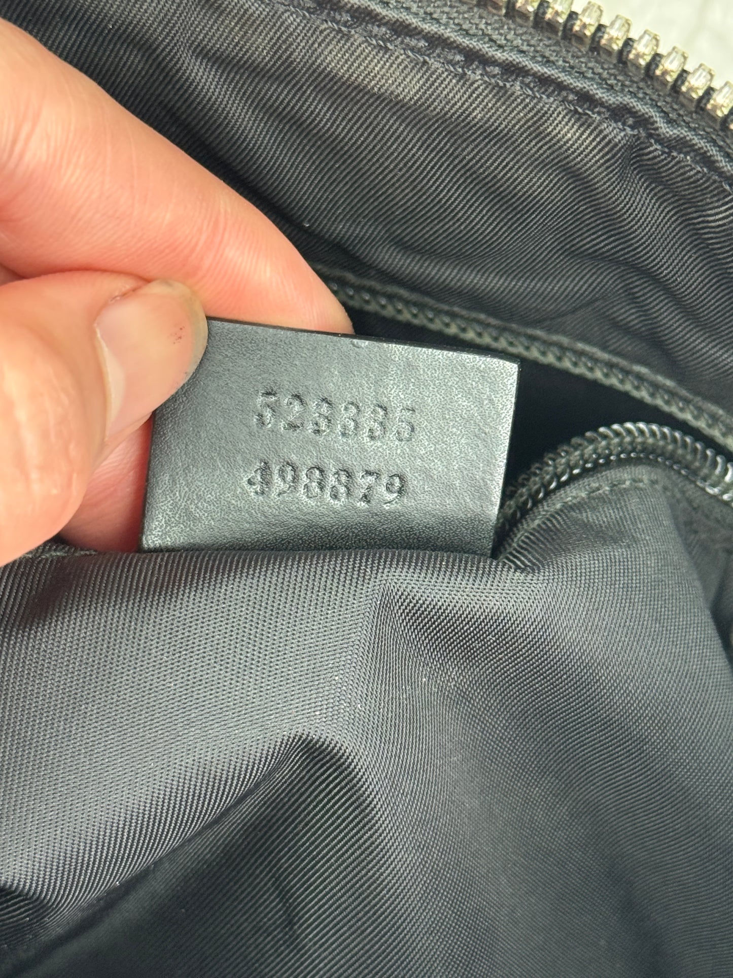 GUCCI Web Messenger Bag GG Coated Canvas Large