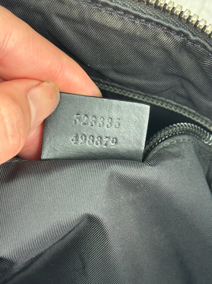 GUCCI Web Messenger Bag GG Coated Canvas Large