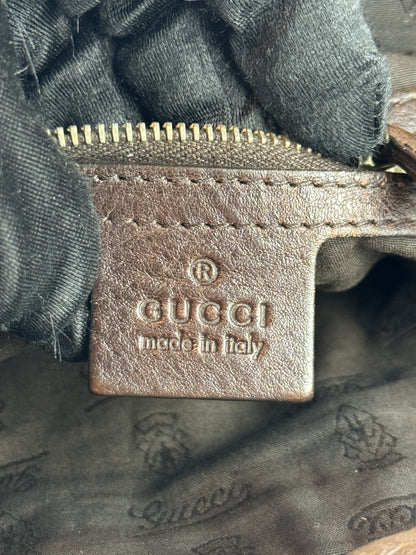 Gucci GG Charm Convertible Tote GG Canvas Brown