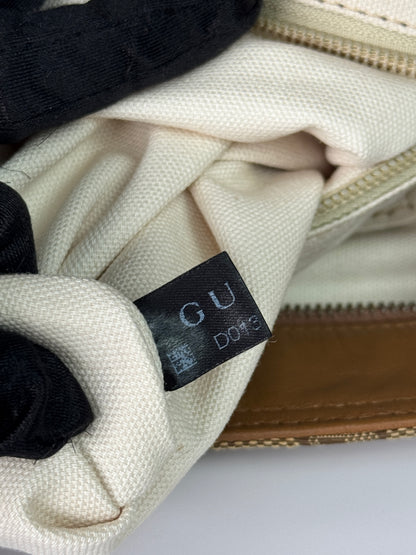Gucci Web Loop Shoulder GG Canvas Light Brown