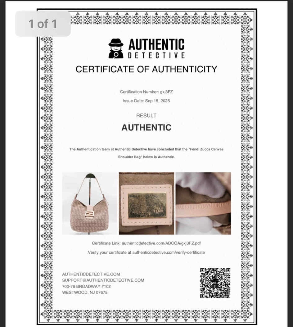 Fendi FF Gold pink mama