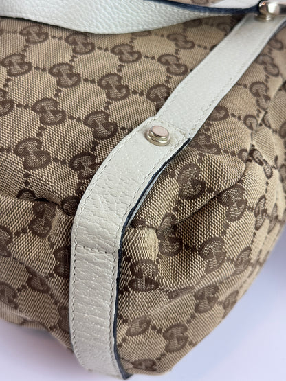 Gucci Abbey Hobo Shoulder Bag GG Canvas
