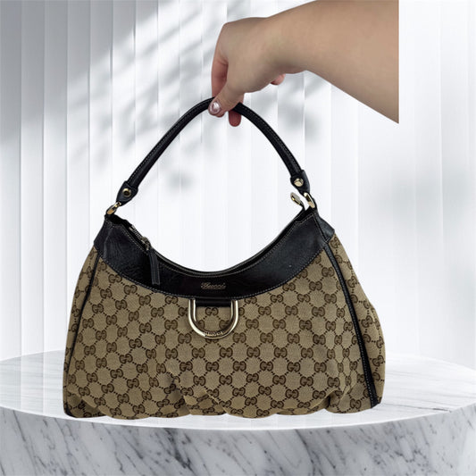 Gucci D-Ring Hobo GG Canvas