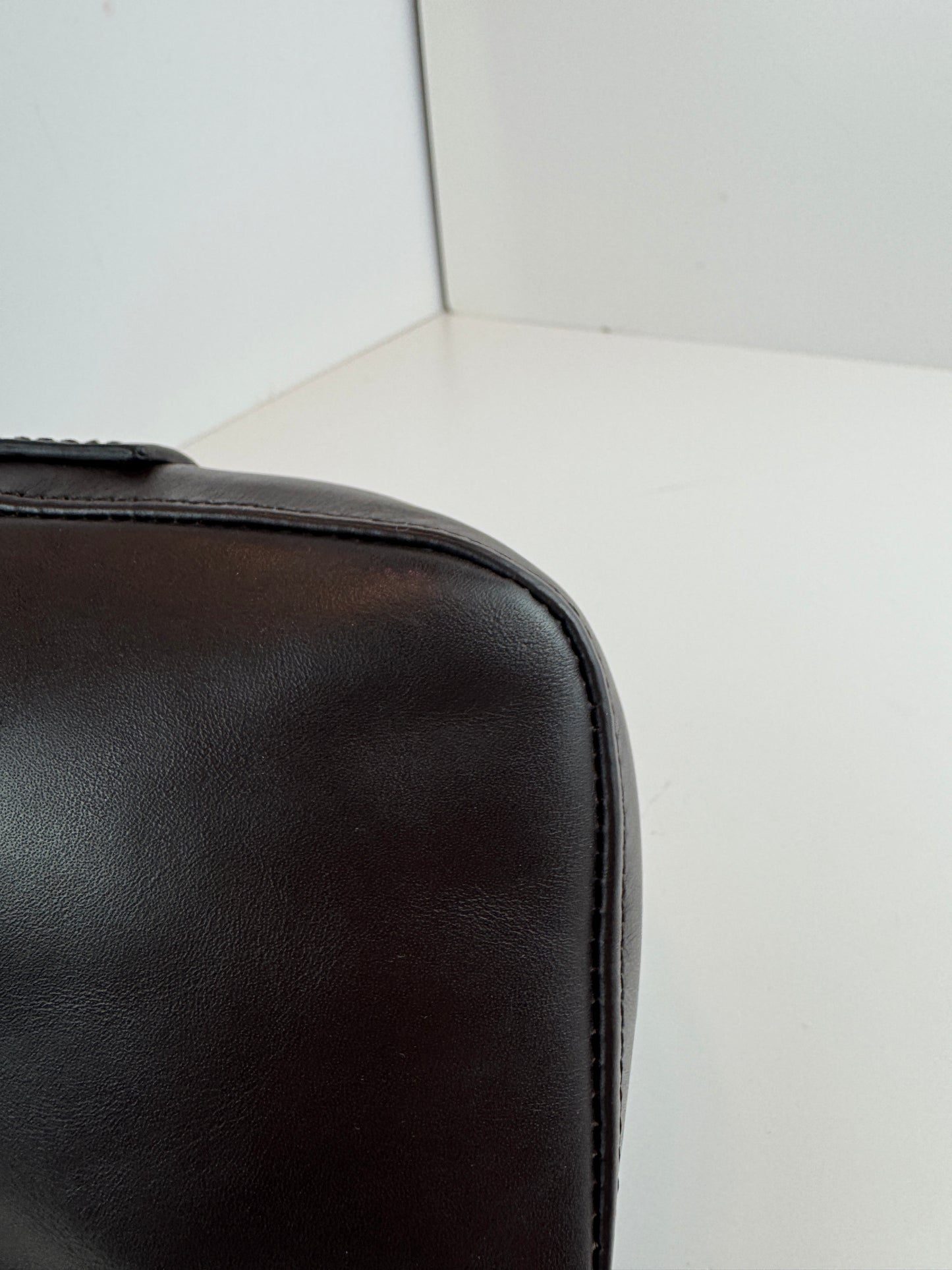 Fendi Vitello Elite Small Chameleon Crossbody Dark Brown