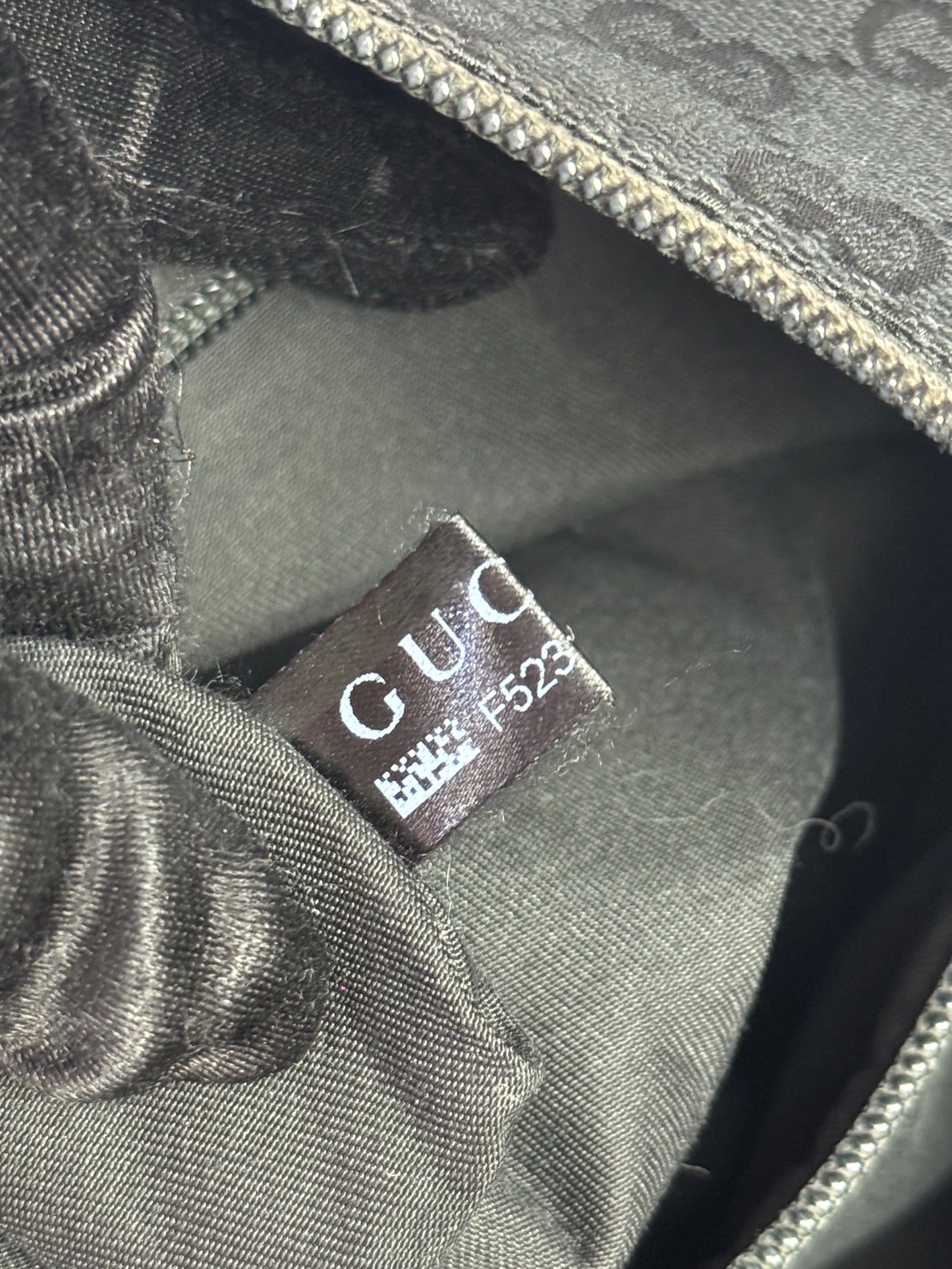 GUCCI Front pocket Messenger GG Canvas with Perforated Leather medium