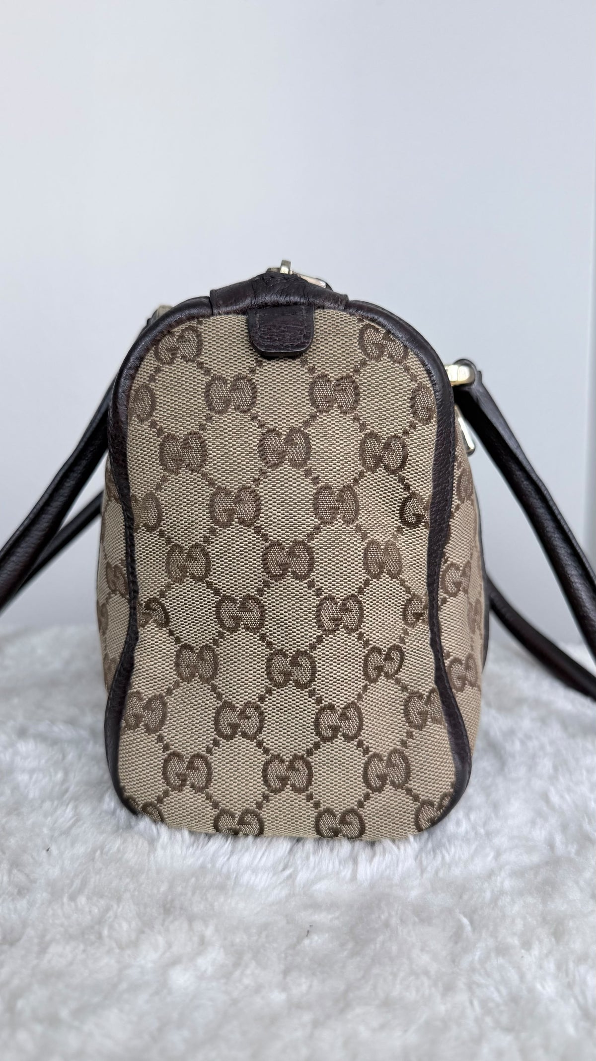 GUCCI Abbey Small Boston Dark Brown