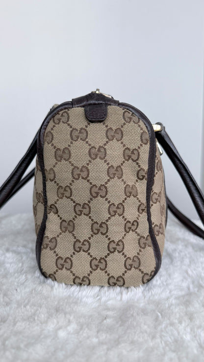 GUCCI Abbey Small Boston Dark Brown
