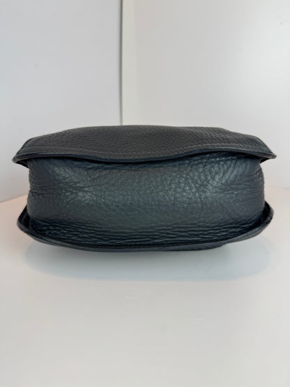 Mcm Leather flap crossbody Dark grey