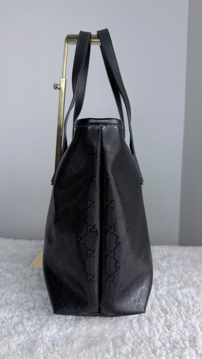 GUCCI Tote Medium GG Supreme Emprine Black Monogram