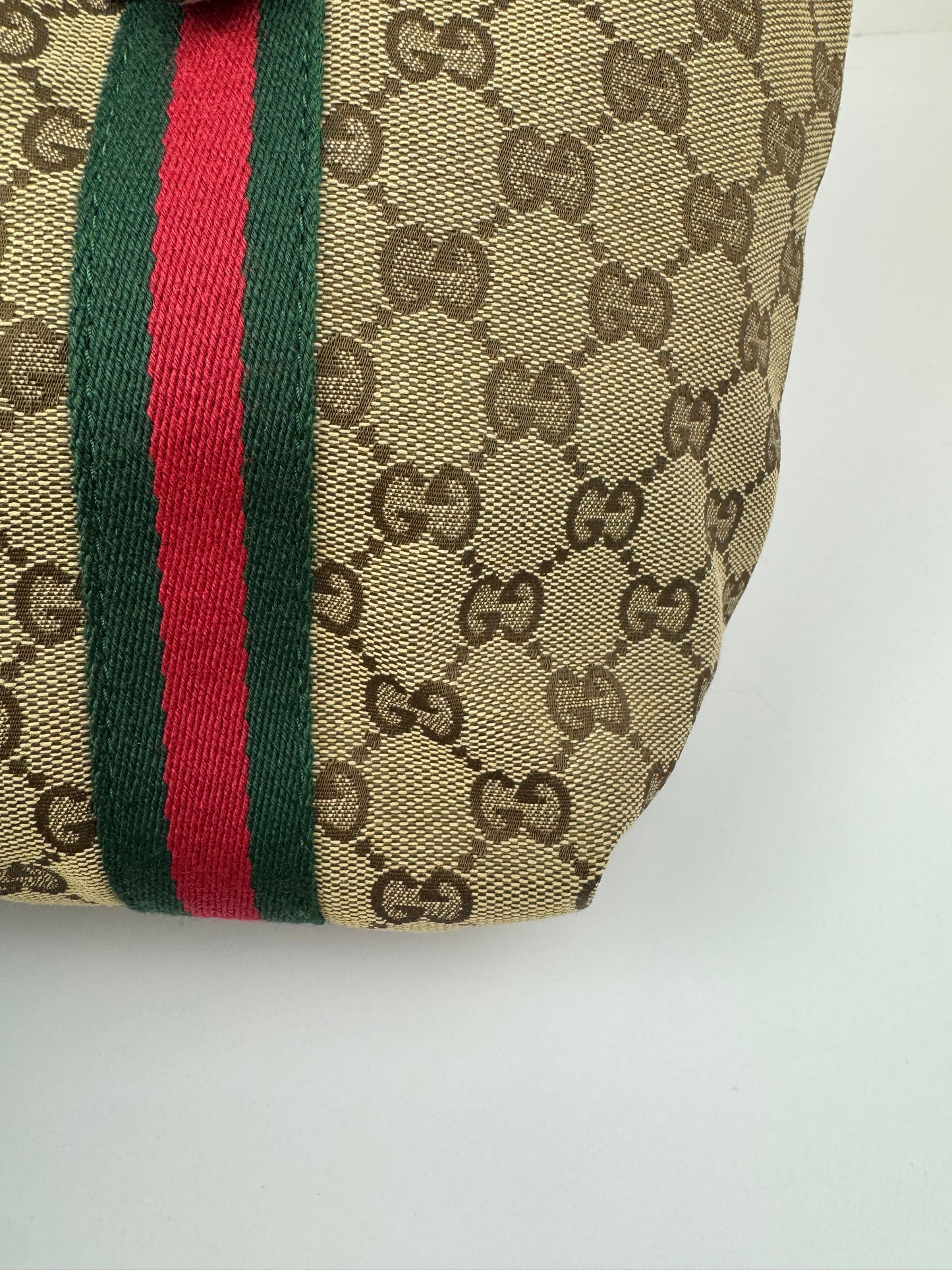 Gucci Web Tote GG Canvas White