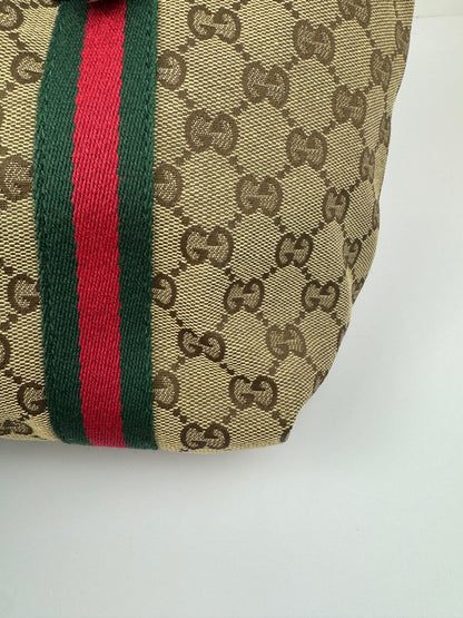 Gucci Web Tote GG Canvas White