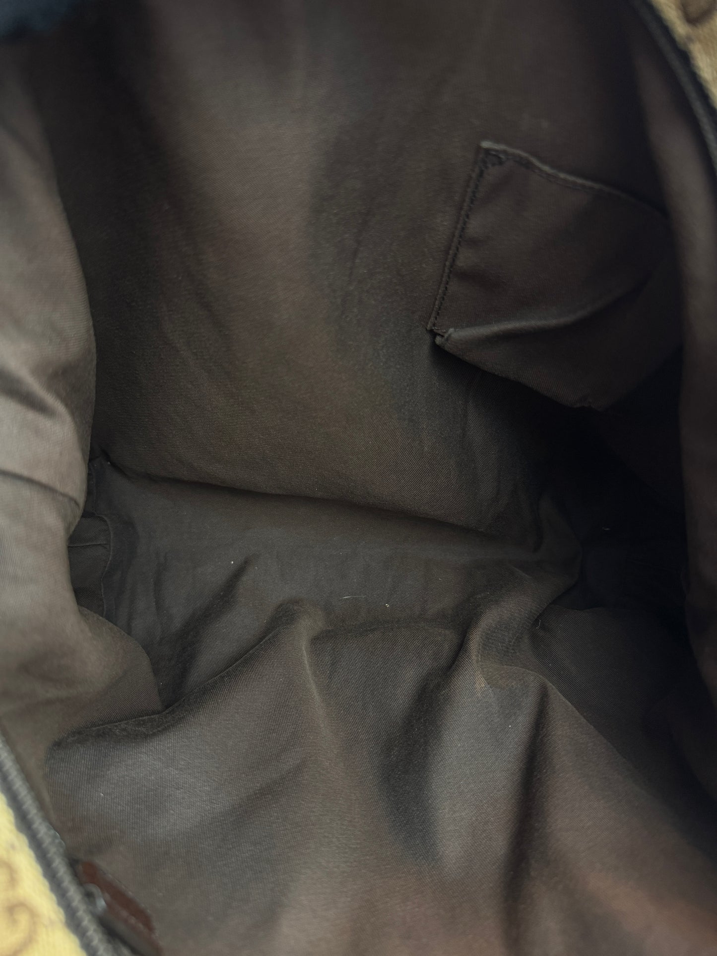 GUCCI Web Stripe GG Canvas Brown