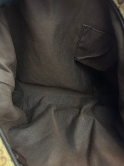 GUCCI Web Stripe GG Canvas Brown