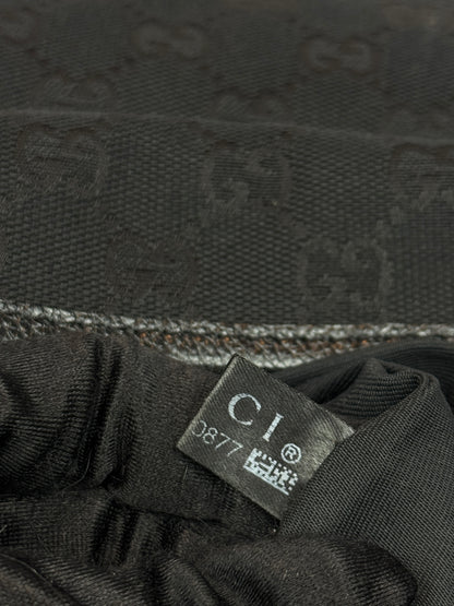 GUCCI Web Flap Messenger GG Canvas Black