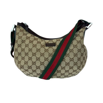 Gucci Halfmoon web Stripe Gg Canvas