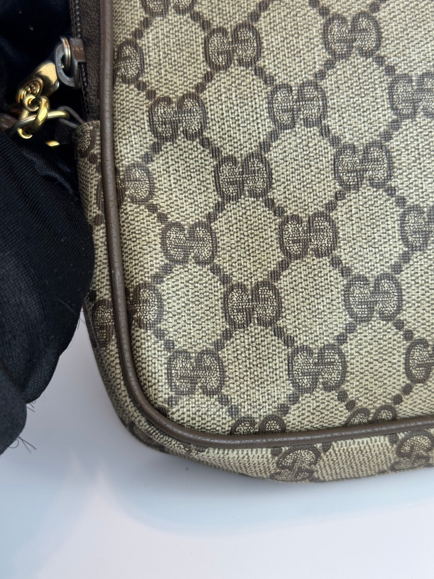 GUCCI Vintage Crossbody GG Coated Canvas