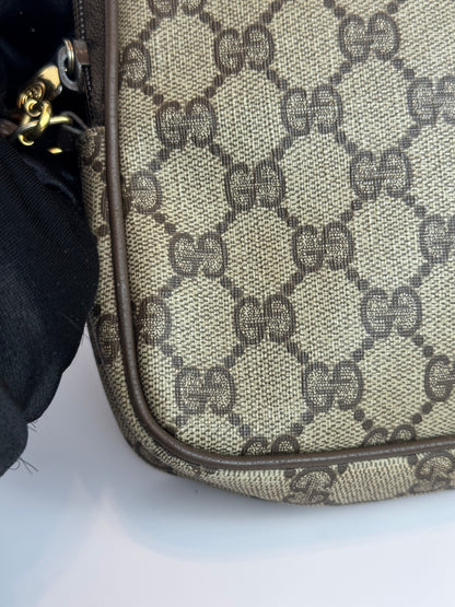GUCCI Vintage Crossbody GG Coated Canvas