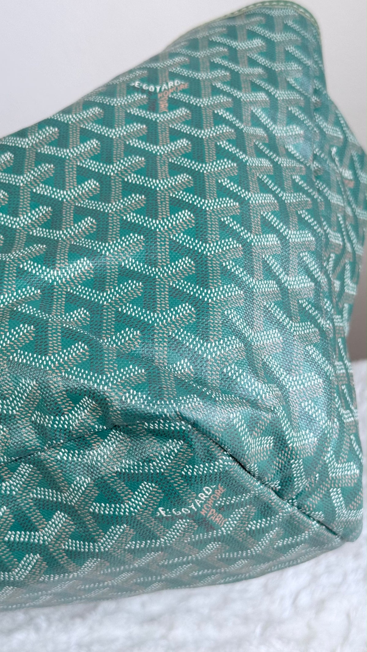 GOYARD Saint Louis Tote Coated Canvas PM Green