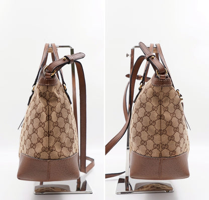 Gucci Bree Top Handle Convertible Brown