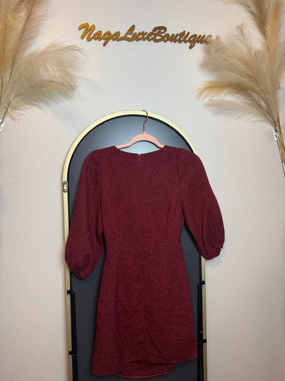 D11 👗Pre-Owned Red twist  dress(All sale are final)