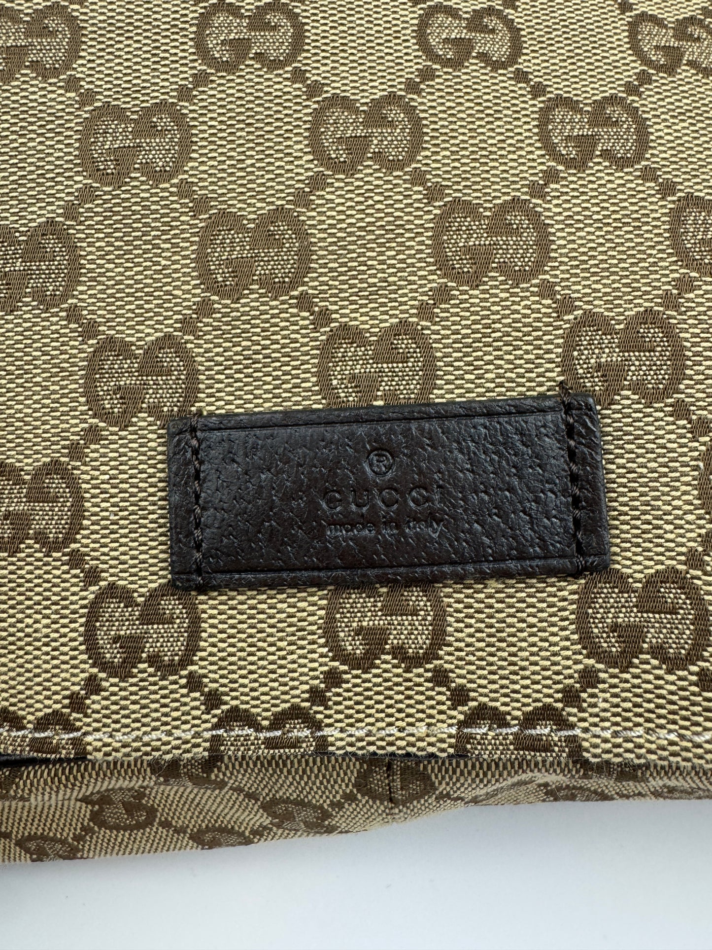 Gucci Flap Messenger GG Canvas Brown