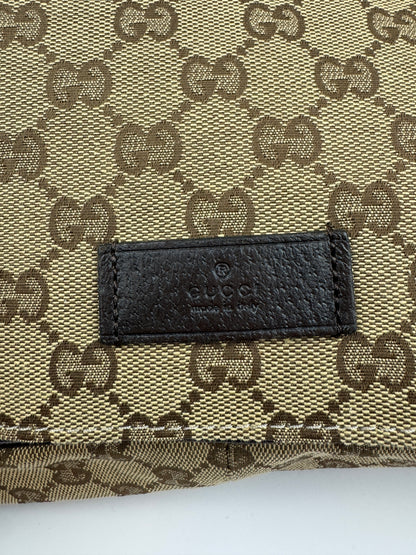 Gucci Flap Messenger GG Canvas Brown