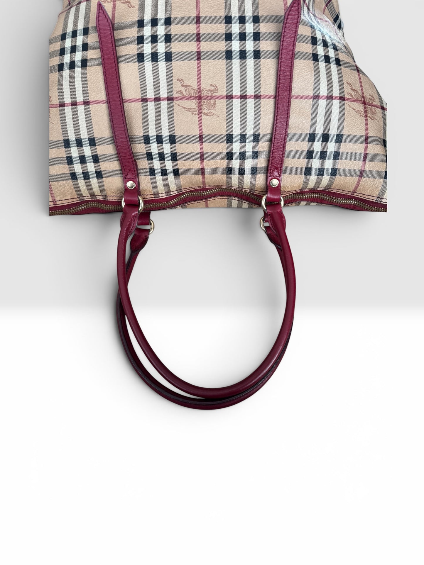 Burberry Salisbury Tote Haymarket check Red