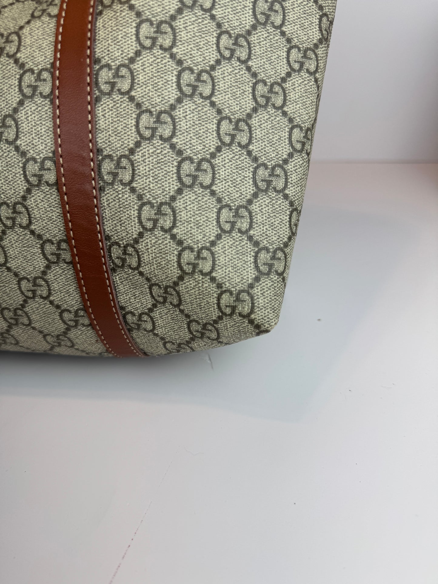 Gucci shopping tote GG Supreme coated canvas brown