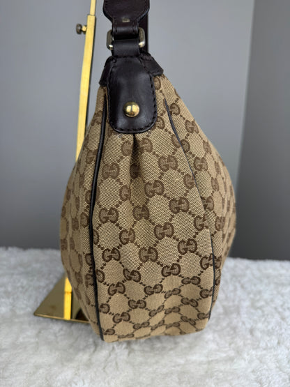 GUCCI Sukey Hobo GG Canvas Dark brown