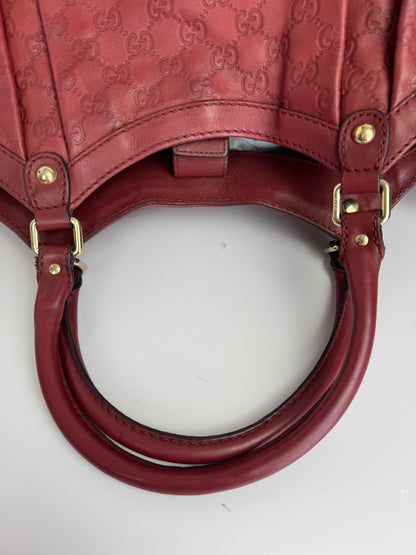 Gucci Sukey Large GG Monogram Leather Burgundy
